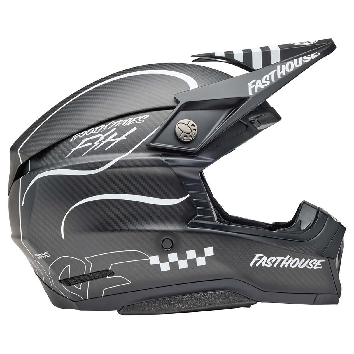 Bell 2025 Moto-10 Spherical (Fasthouse Raven Matte Black/White)