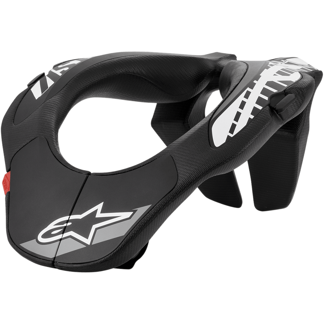 YOUTH NECK SUPPORT - BLACK/WHITE Alpinestars motocross kit