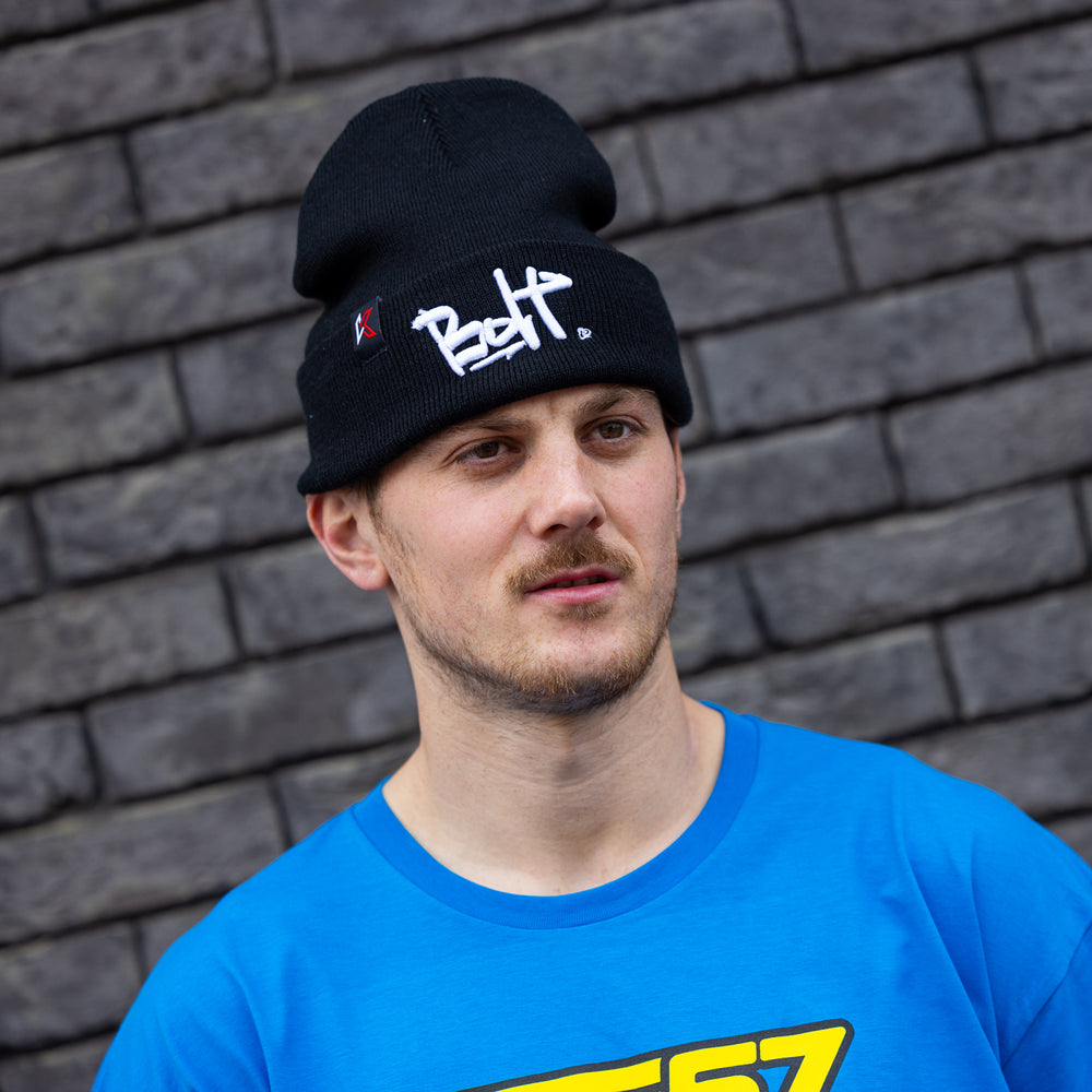 Stuss Black Beanie Hat
