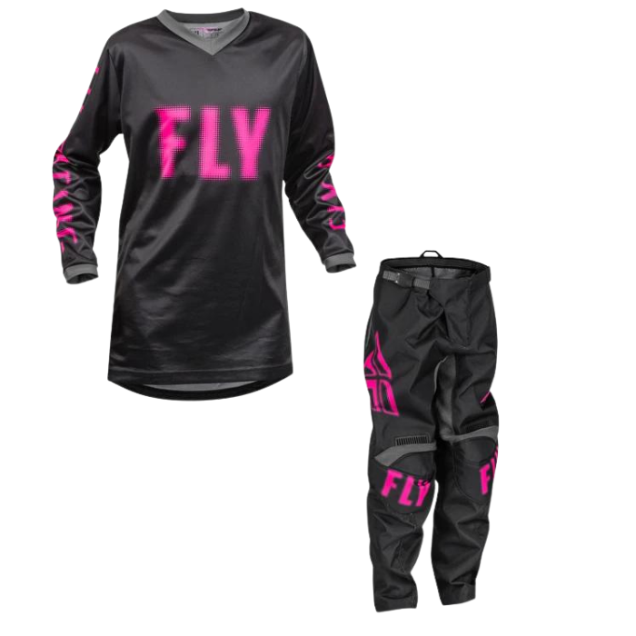 FLY 2023 YOUTH F-16 BLACK/PINK KIT COMBO