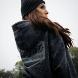 Black Diamond Acid Wash Hoodie