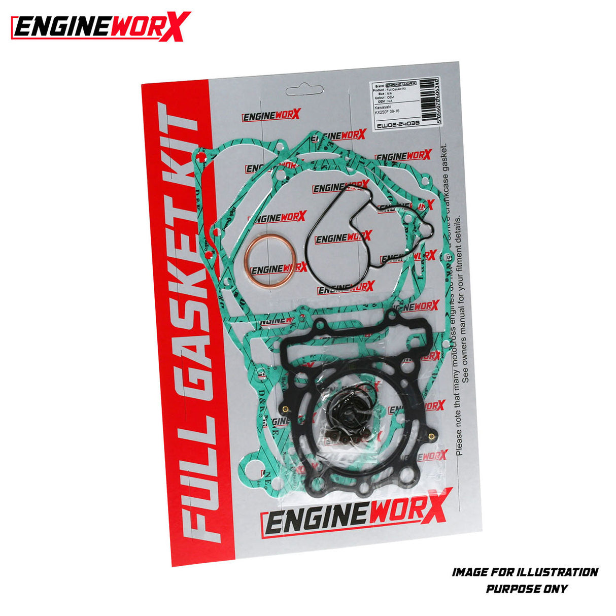 Engineworx Gasket Kit (Full Set) Kawasaki KX250 93-96