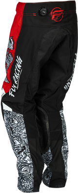 Kinetic 2026 Youth Mutant Pant - Red/White/Black