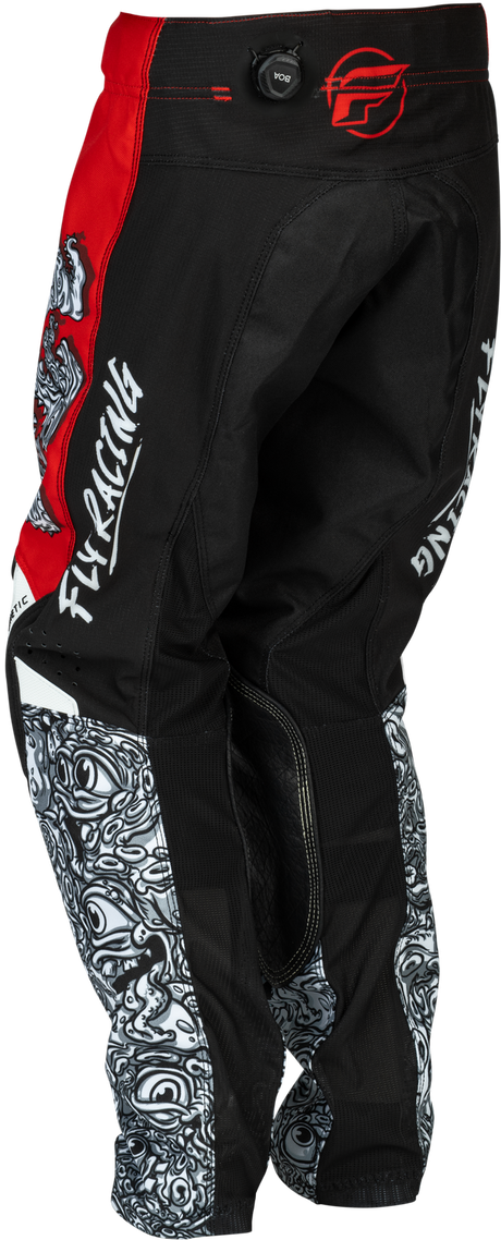 Kinetic 2026 Youth Mutant Pant - Red/White/Black