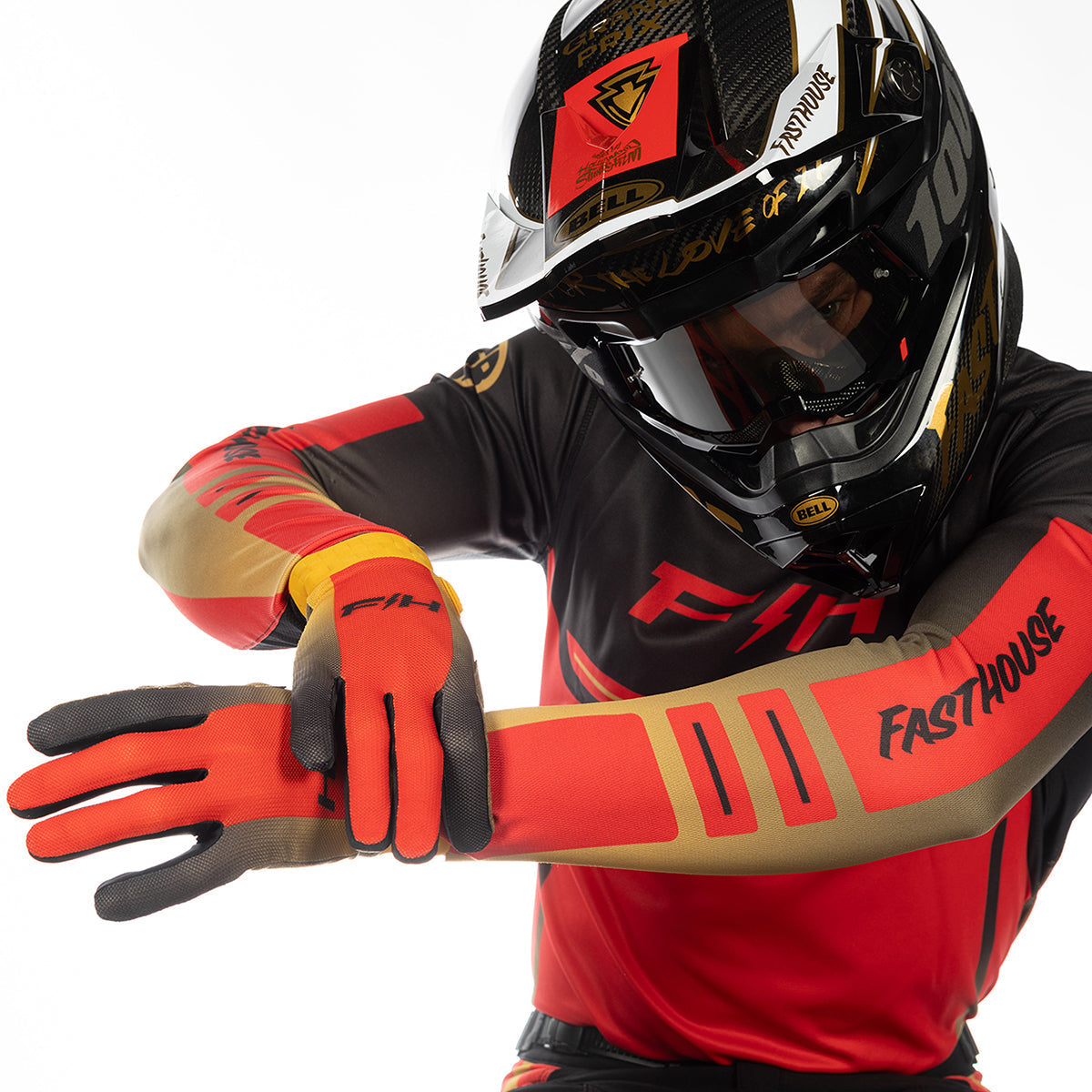 Vapor React Youth Glove - Racing Red/Black