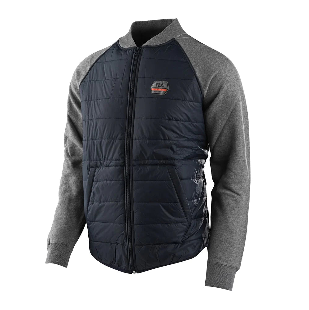 Troy Lee Designs Quilted Bomber Jacket - Navy Grey