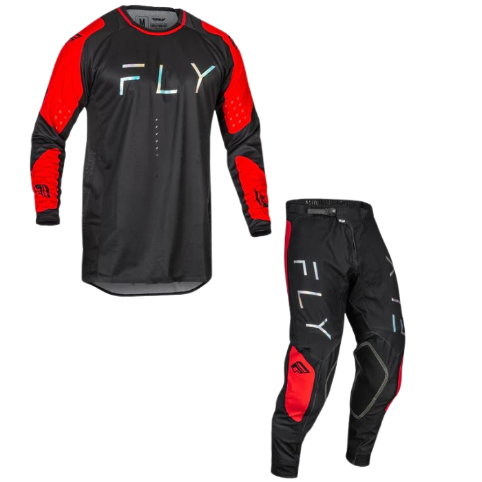 FLY RACING FLY 2024 EVOLUTION DST BLACK RED KIT COMBO