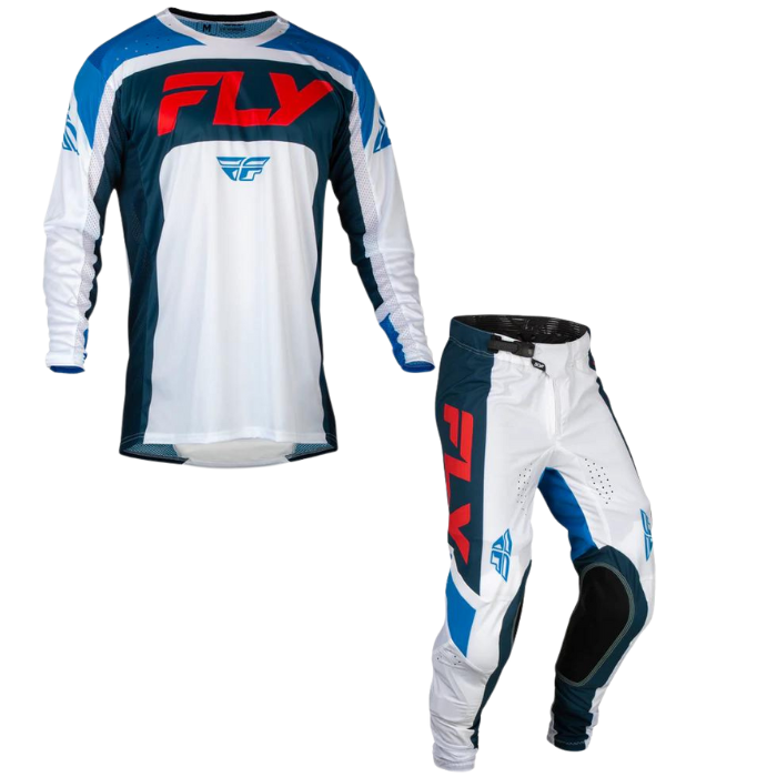 FLY RACING FLY 2024 LITE RED WHITE NAVY KIT COMBO