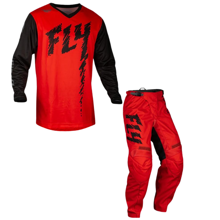 FLY RACING FLY 2024 YOUTH F-16 RED BLACK GREY KIT COMBO – Dirt Store