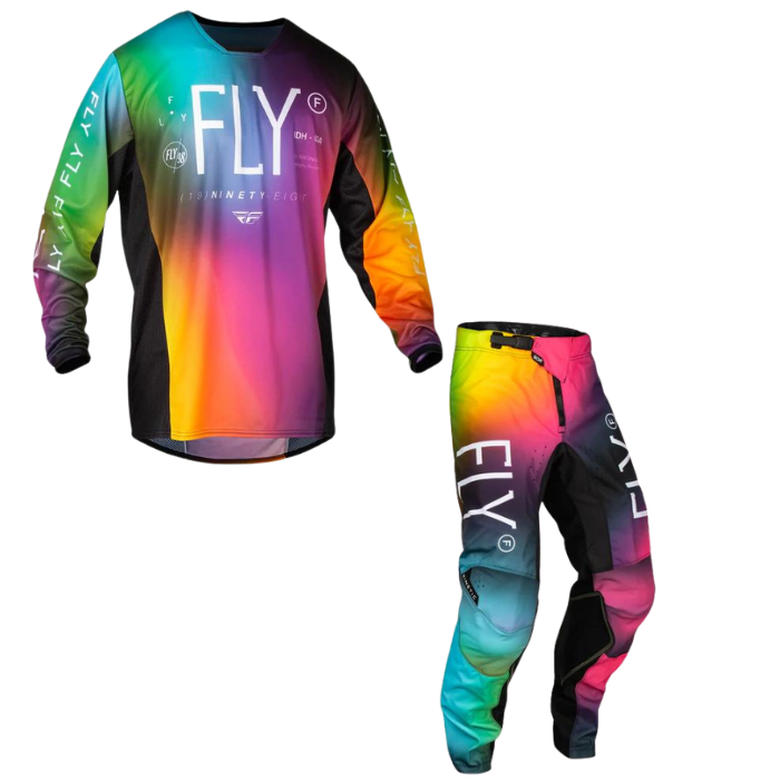 FLY RACING FLY 2024 YOUTH KINETIC PRODIGY FUSCHIA ELECTRIC BLUE HI-VIZ ...