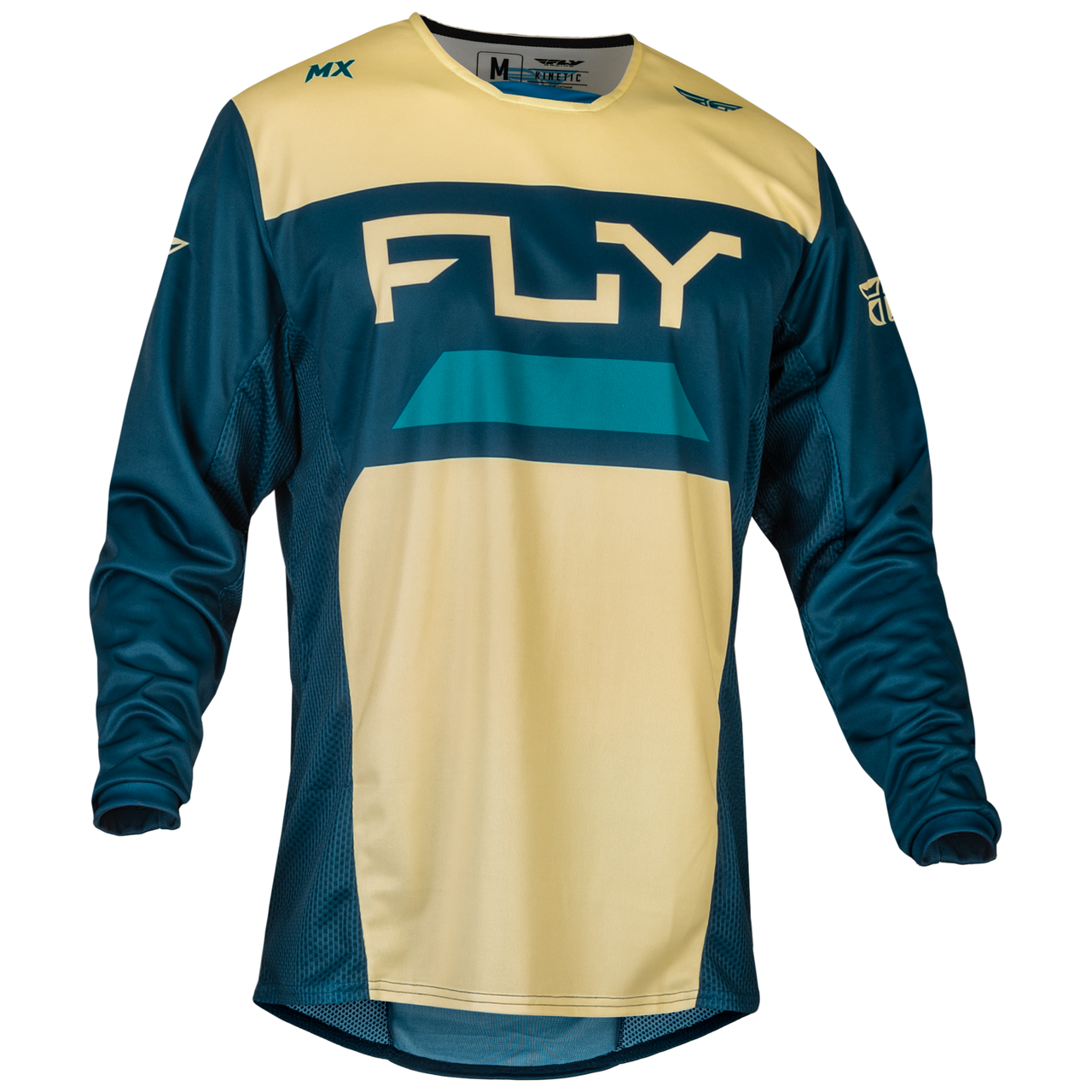 Fly Racing 2024 Kinetic Reload Jersey Ivory Navy Cobalt Dirt Store