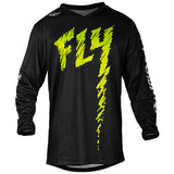 FLY RACING FLY 2024 YOUTH F-16 BLACK NEON GREEN LIGHT GREY KIT COMBO