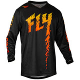 FLY RACING FLY 2024 YOUTH F-16 BLACK YELLOW ORANGE KIT COMBO