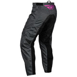 Fly Racing 2024 Youth F-16 Pants (Grey/Charcoal/Pink)