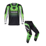 FOX 180 KAWASAKI KIT COMBO - FLUO GREEN