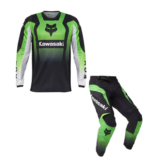 FOX 180 KAWASAKI KIT COMBO FLUO GREEN – Dirt Store