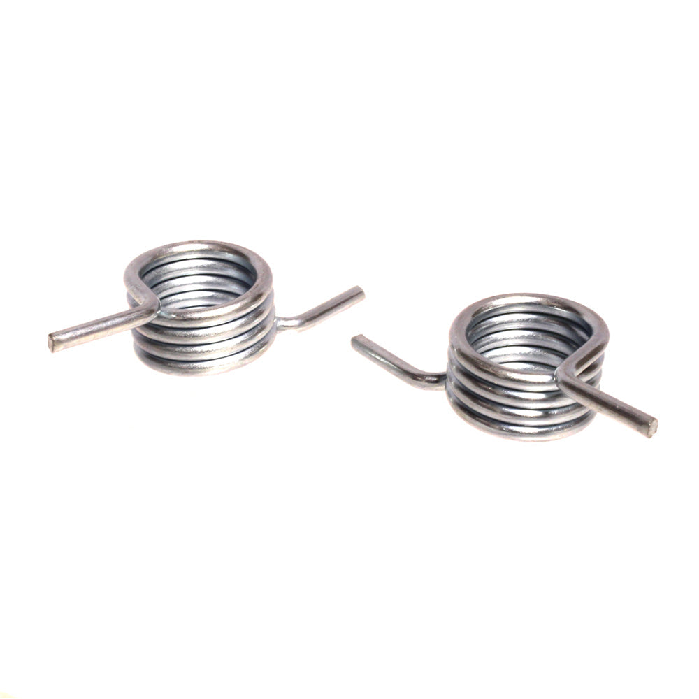 FOOT PEG SPRINGS TRIAL SILVER - PAIR