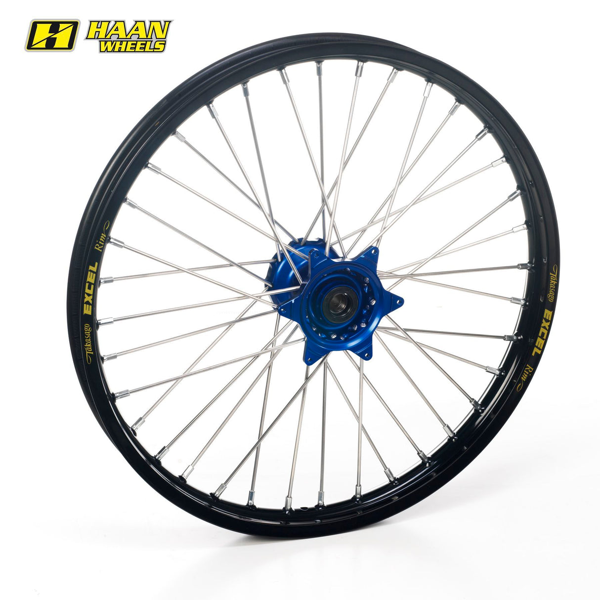 Haan Rear Wheel Black Rim/Blue Hub (18 x 2.15) Sherco ALL 05-22