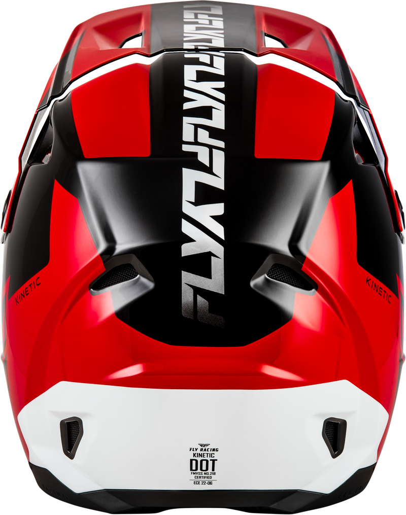 Kinetic Crest Helmet - Red/Black/White