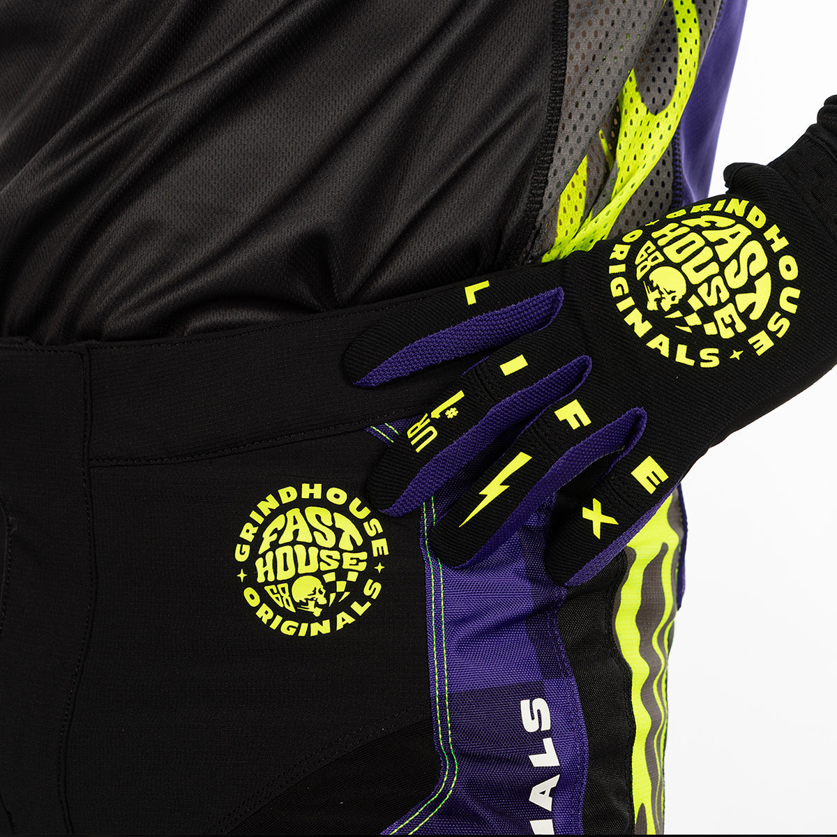 Speed Style Atomic Youth Glove -  High Viz/Black