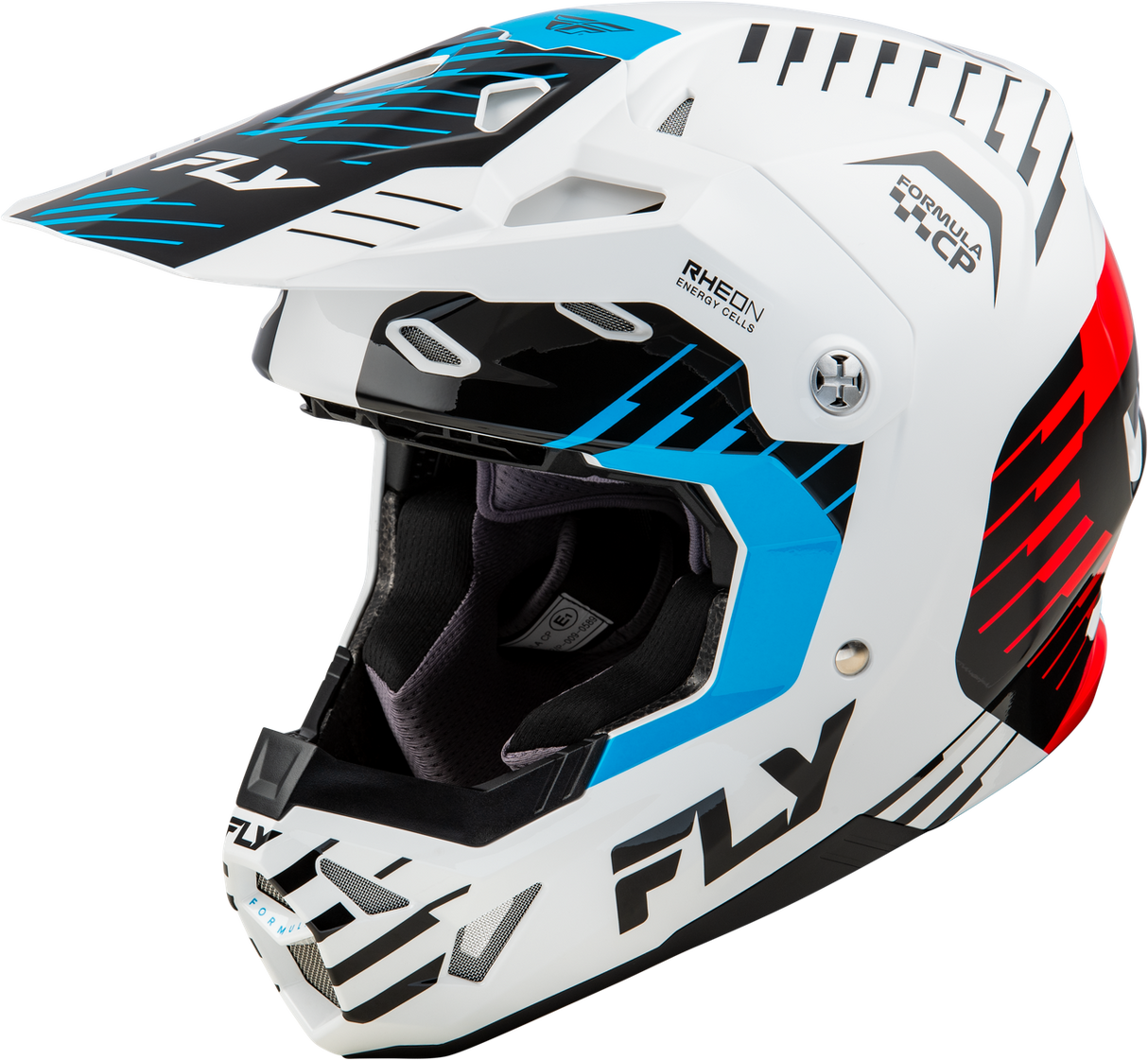 Formula CP Slice Helmet - White/Red/Cyan