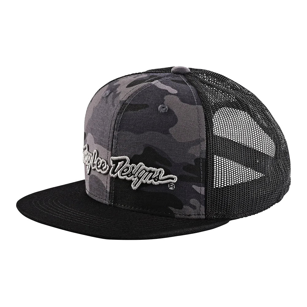 Troy Lee Designs Race Camo Cap Grey - Mens TLD Snapback Cap