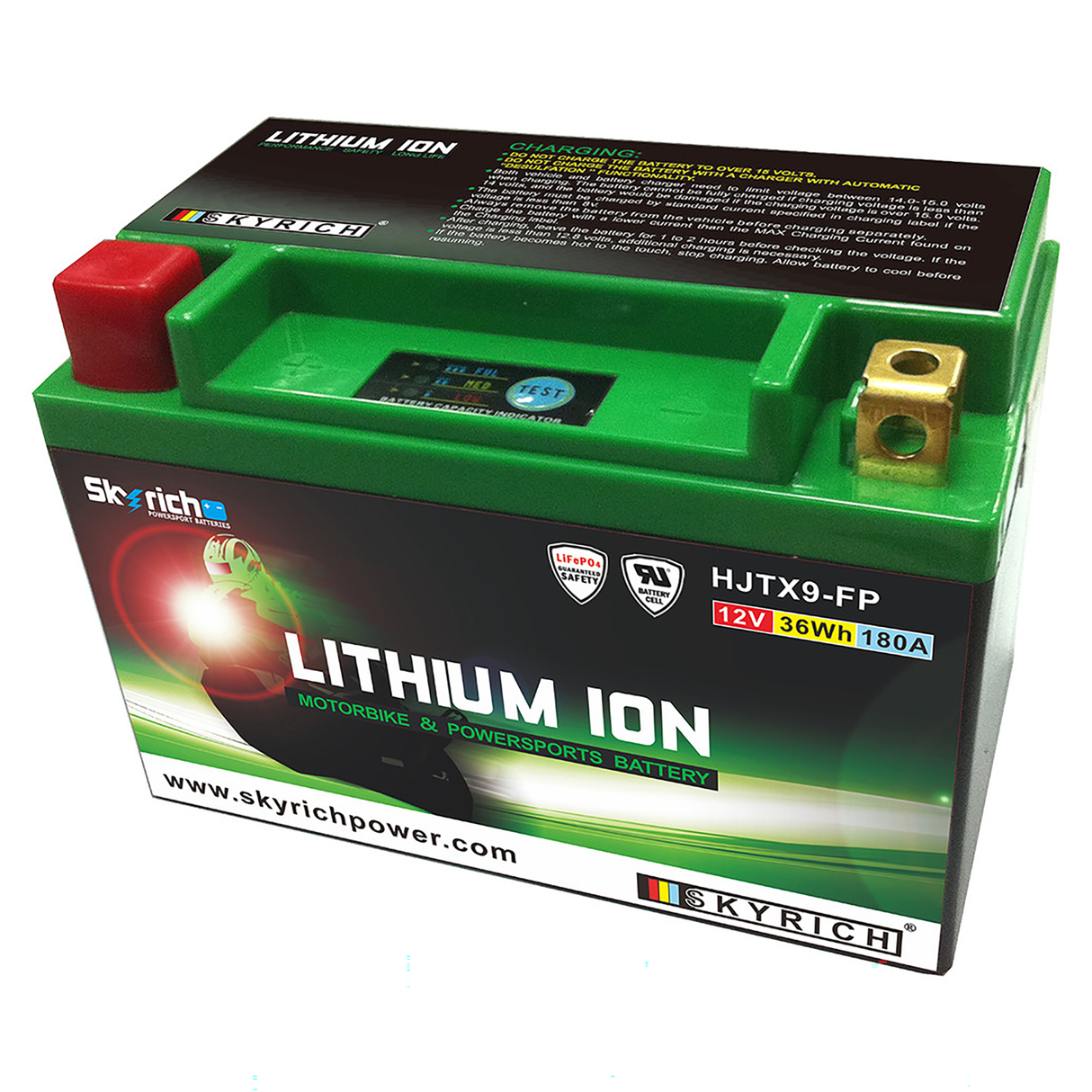 Skyrich Lithium Ion Battery LTX9-BS  3.0Ah Kawasaki KFX/KLX 400/650 93-01 03-06