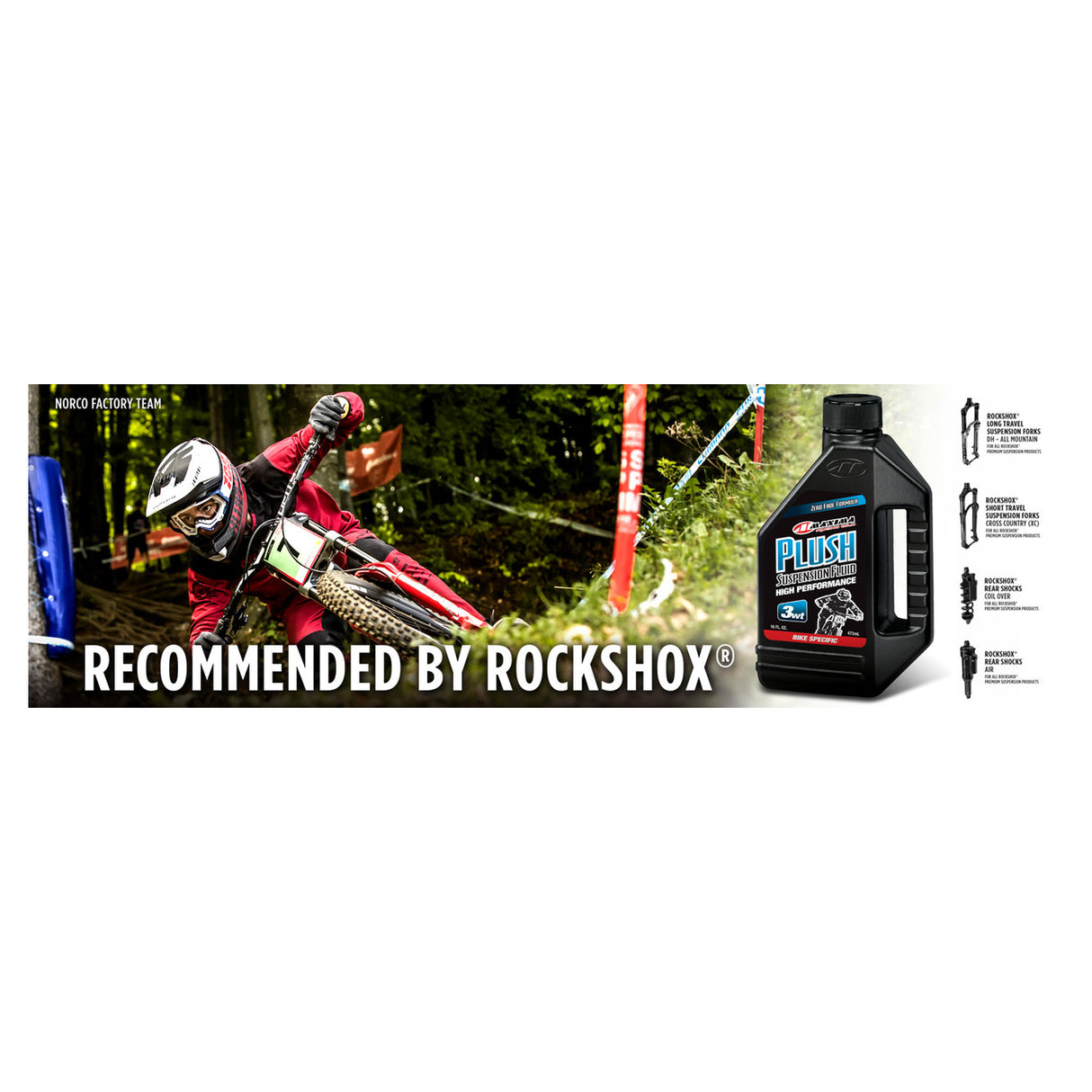 Maxima Bike Plush Suspension Fluid High Performance (SAE 5wt) 473ml