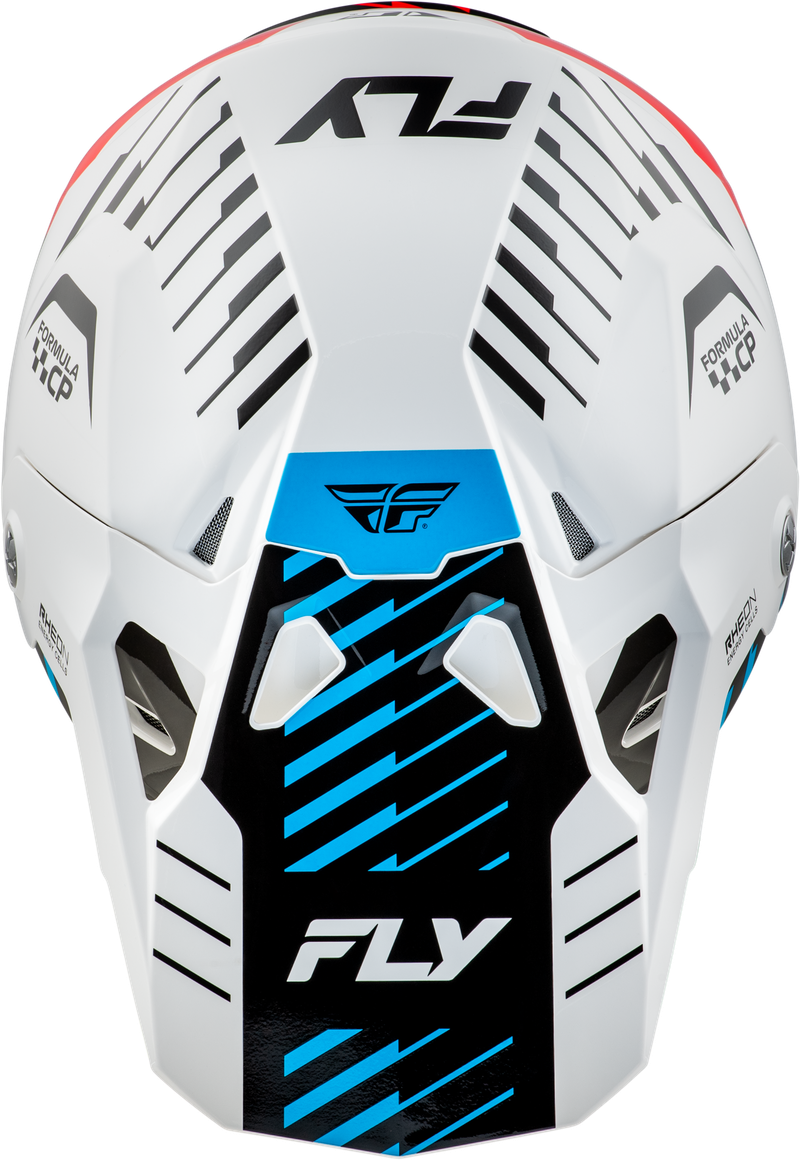 Formula CP Slice Helmet - White/Red/Cyan