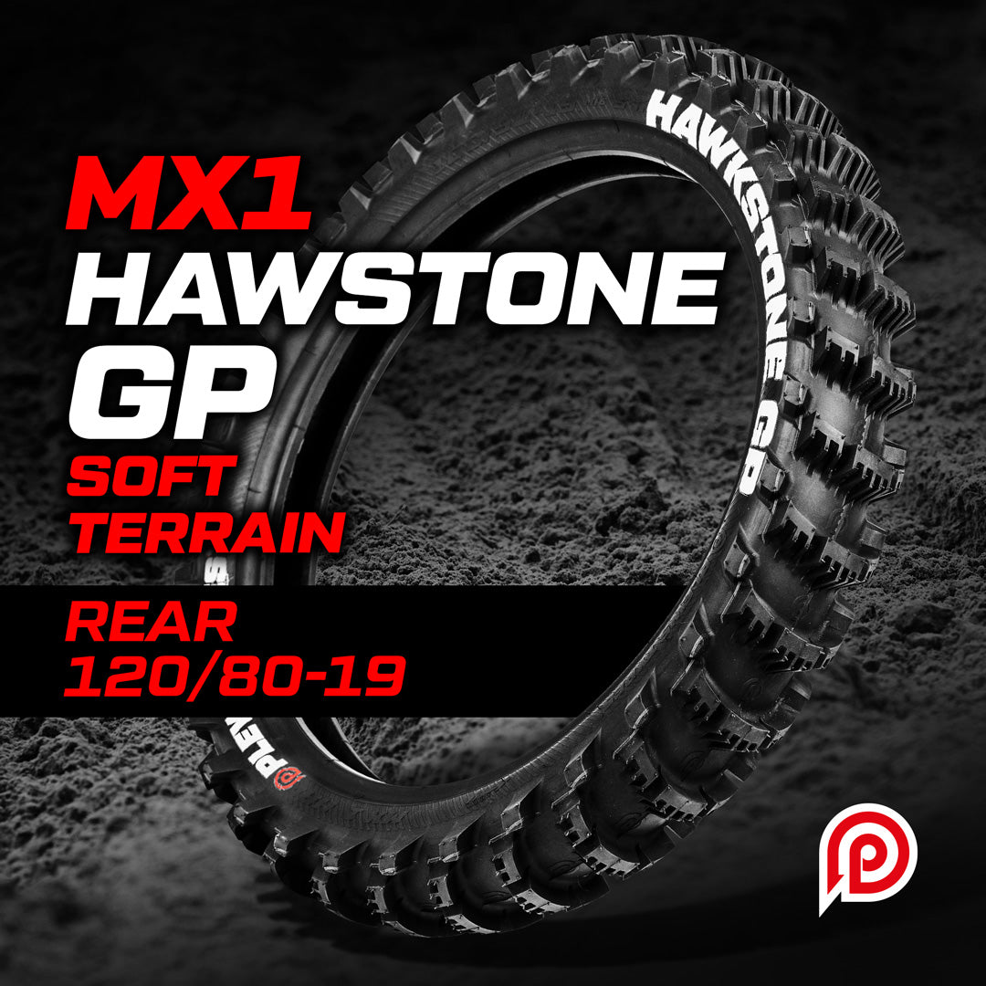 Plews Tyres MX1 HAWKSTONE GP Soft Rear 120 / 80 - 19