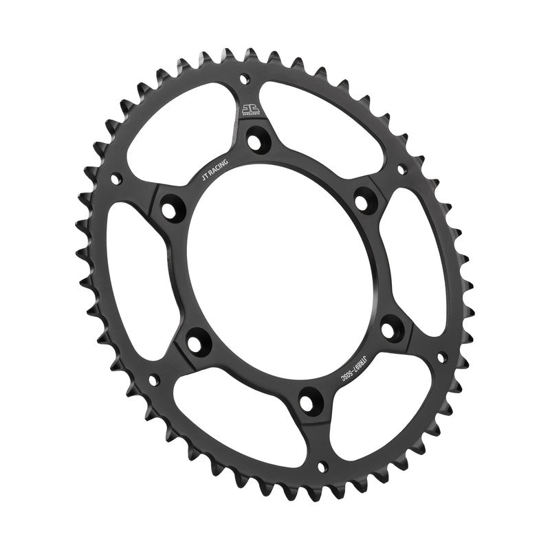 JT Self Cleaning Steel Rear Sprocket Kawasaki KX125-250 KXF250-450 82-23 - Black