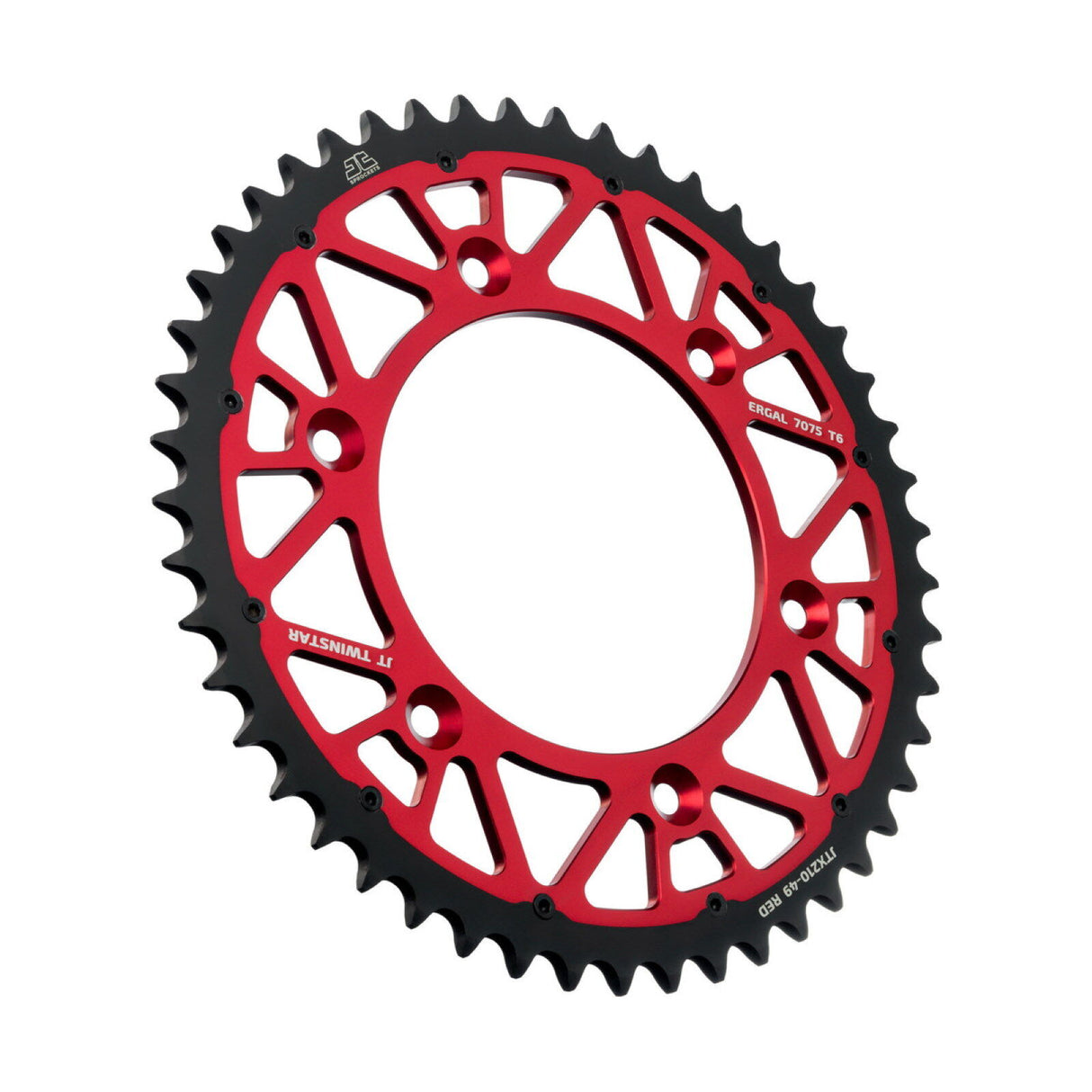 JT Twinstar Rear Sprocket Honda CR125-500 CRF250-450 83-23 - Red