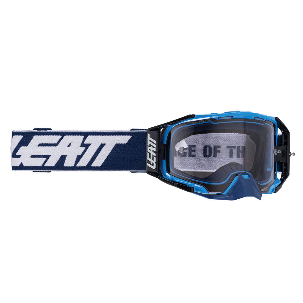 LEATT GOGGLE VELOCITY 6.5 CRYZTAL BLUE - LENS PURPLE 75 VLT