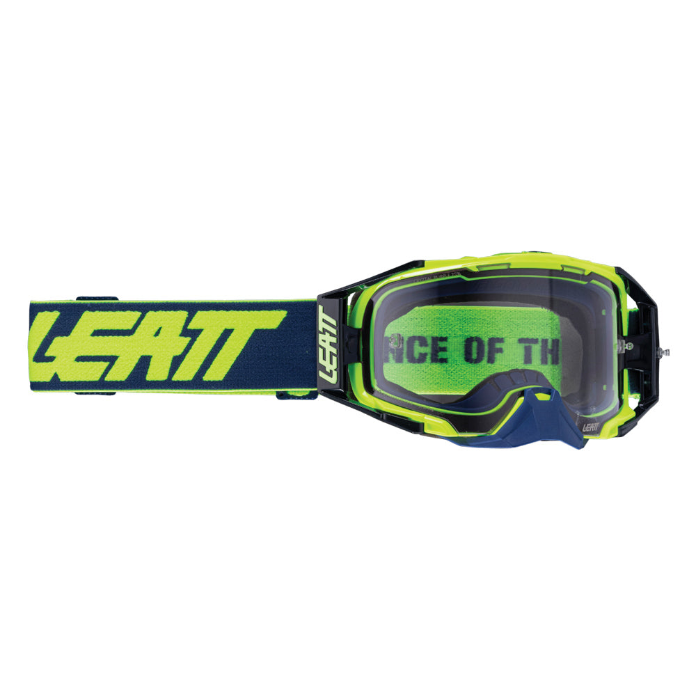 LEATT GOGGLE VELOCITY 6.5 CRYZTAL LIME - LENS PURPLE 75 VLT