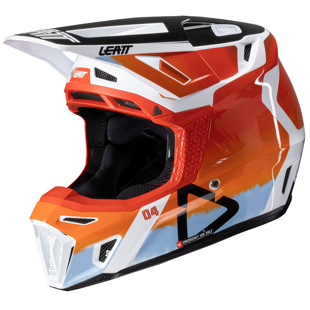 LEATT HELMET MOTO 8.5 V25 - GLAMIS - ORANGE