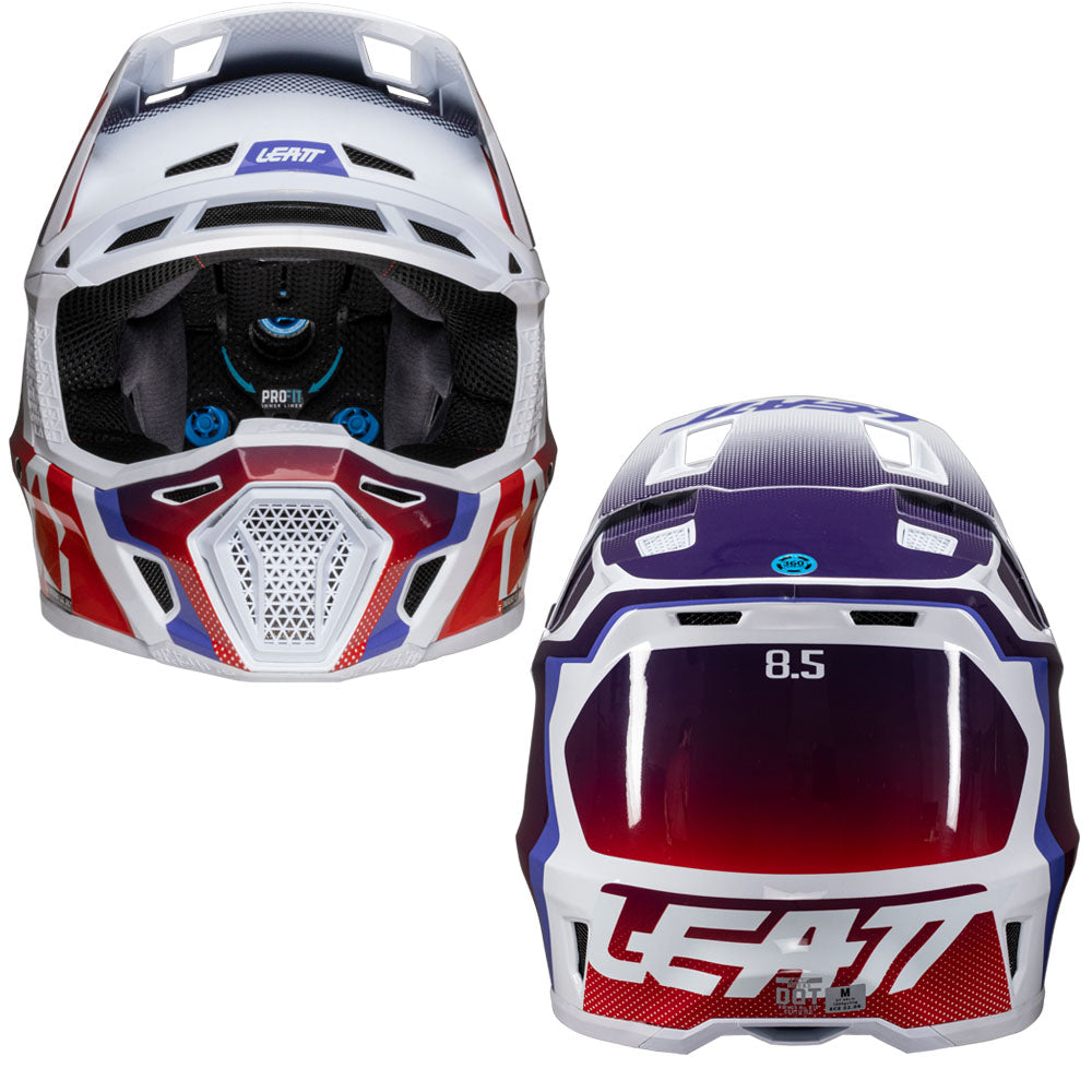 LEATT HELMET MOTO 8.5 V25 - SUNBURN - ORANGE