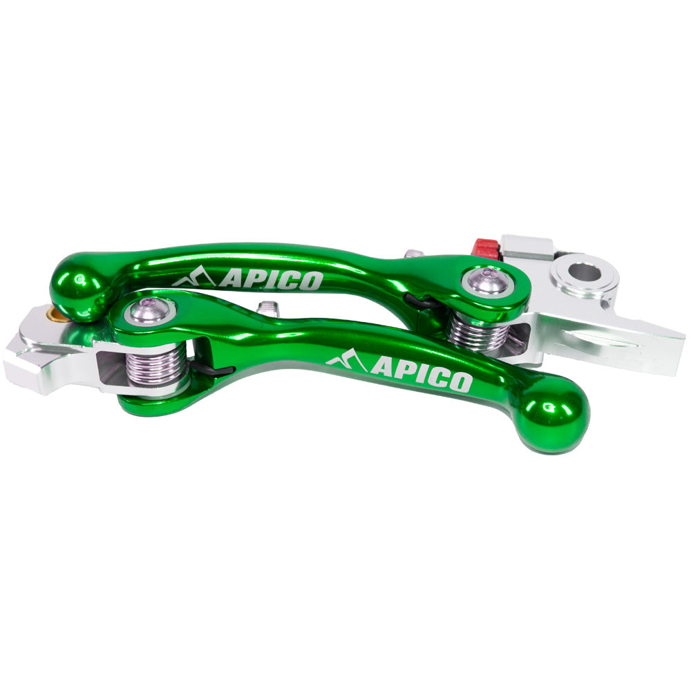 FLEXI LEVER (PAIR) KAWASAKI KX450F 2024,  KX450XC 2024 GREEN (R)