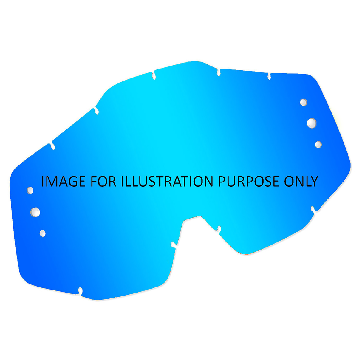 Race Optics Lens Mirror Tearoff (Ice Blue) Oakley O-Frame / 2000