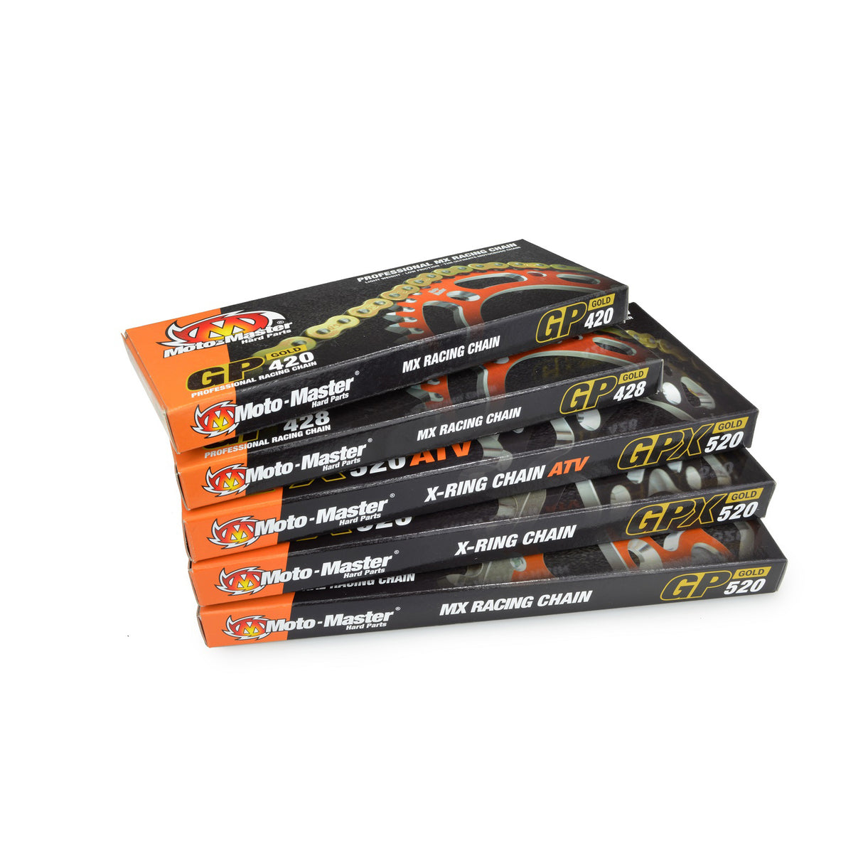 Moto-Master GPX 520-120 Gold Chain (with Clip)