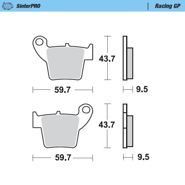 Moto-Master Racing GP 94312 SinterPRO Brake Pads