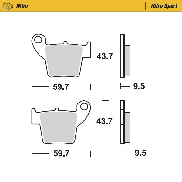 Moto-Master Nitro Sport 94322 Brake Pads