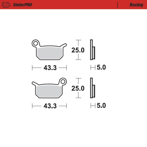 Moto-Master Racing 94711 SinterPRO Brake Pads