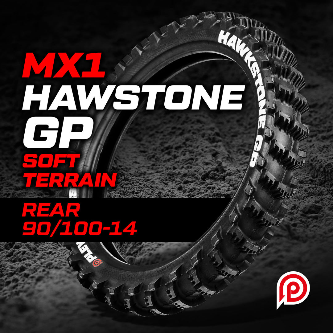 Plews Tyres MX1 HAWKSTONE GP Soft Rear - 90 / 100 - 14