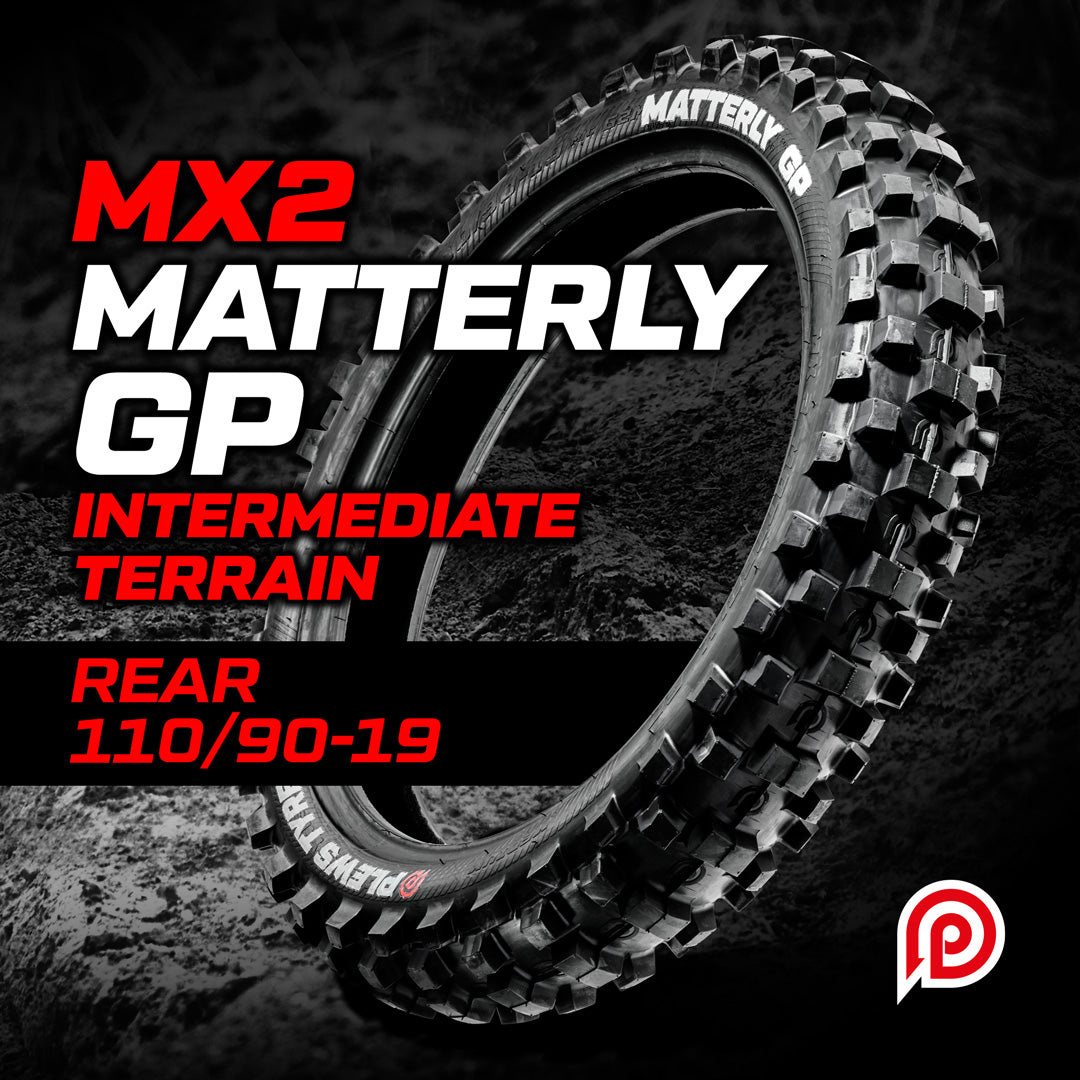 Plews Tyres MX 2 MATTERLY GP Medium Rear - 110 / 90 - 19