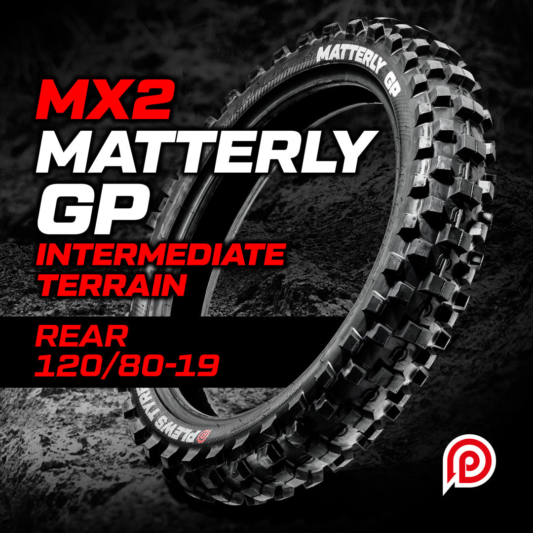 Plews Tyres MX 2 MATTERLY GP Medium Rear - 120 / 80 - 19