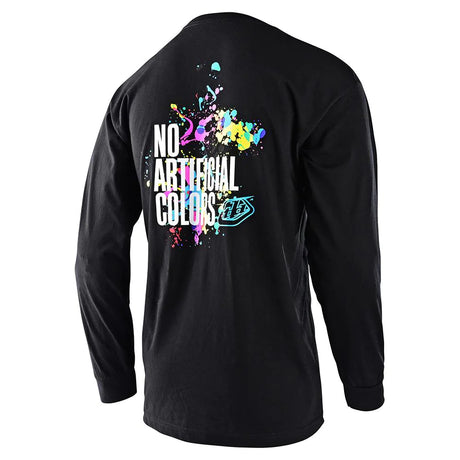 Troy Lee Designs No Artificial Colours LS Black Paint Splats T-Shirt