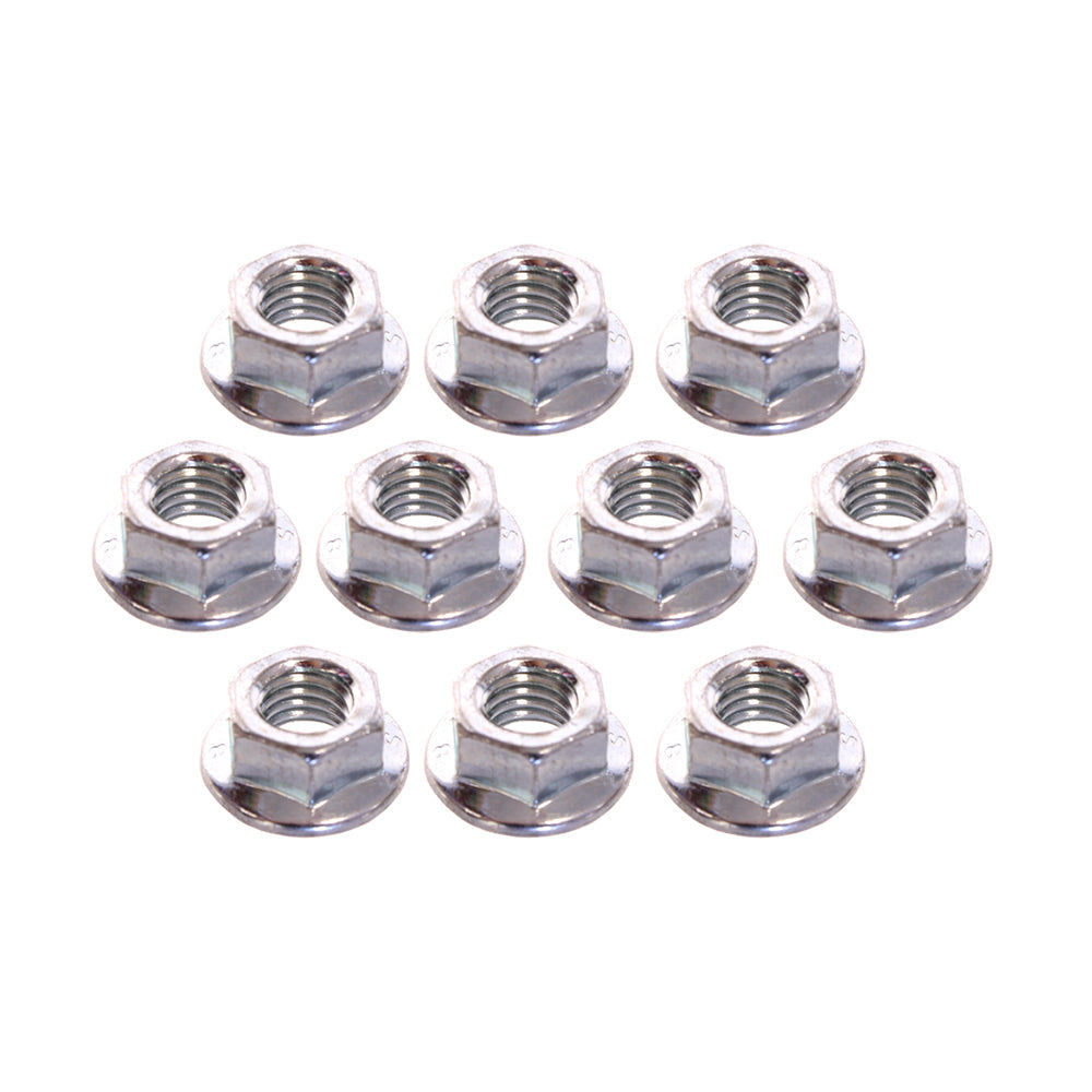 NUT M8 WITH FLANGE 10 PACK