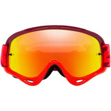 OAKLEY O FRAME TLD COLLECTION MX GOGGLE PAINTED RED FIRE IRIDIUM LENS