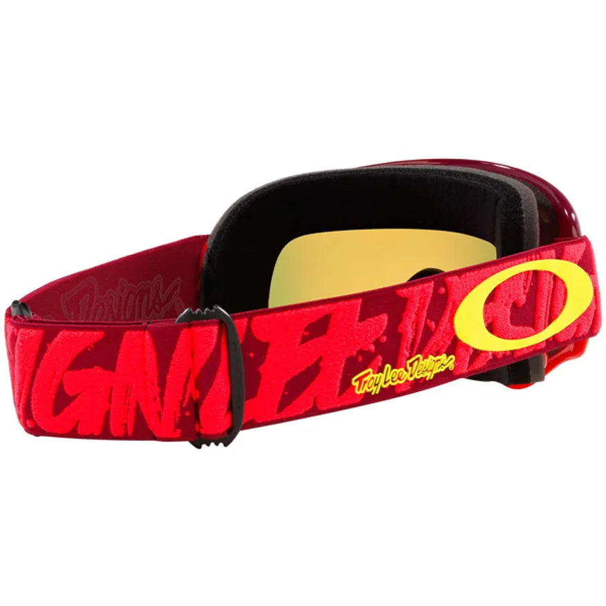 OAKLEY O FRAME TLD COLLECTION MX GOGGLE PAINTED RED FIRE IRIDIUM LENS