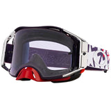 OAKLEY AIRBRAKE TLD COLLECTION MX GOGGLE RED/WHITE/BLUE STARS PRIZM MX LOW LIGHT LENS